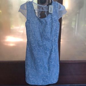 Blue and White Forever 21 Lace Dress